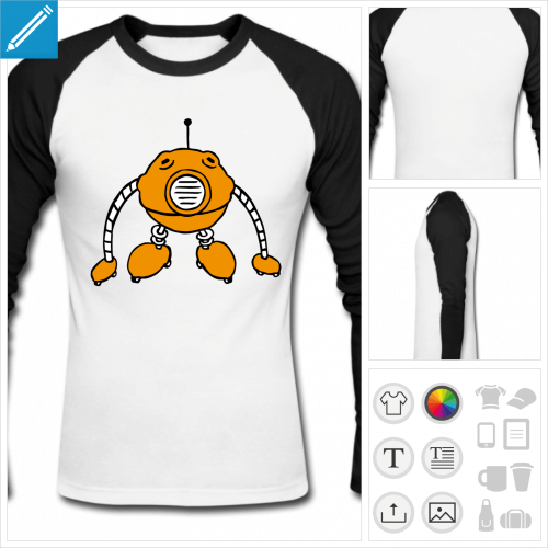 t-shirt robot boule  crer en ligne