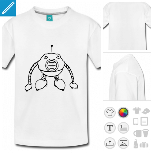 t-shirt basic robot mignon  crer soi-mme