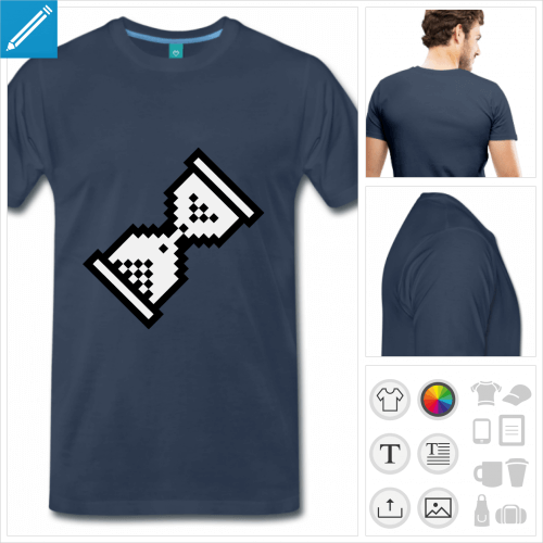 t-shirt basic cursor  personnaliser et imprimer en ligne