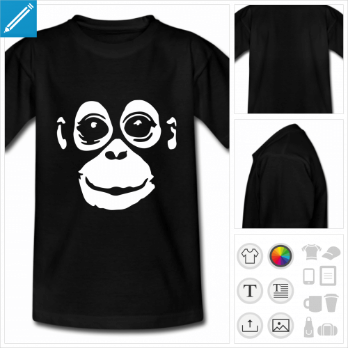 t-shirt simple bb singe  personnaliser en ligne