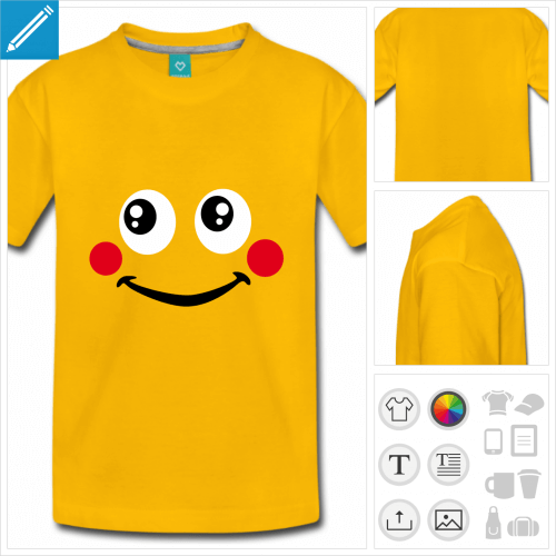 t-shirt smiley mignon  personnaliser