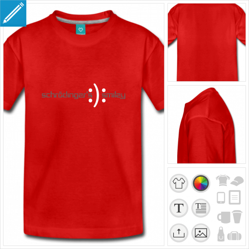 t-shirt basic schrdinger  imprimer en ligne