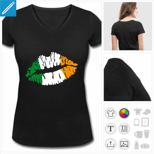 t-shirt simple Saint Patrick à imprimer en ligne