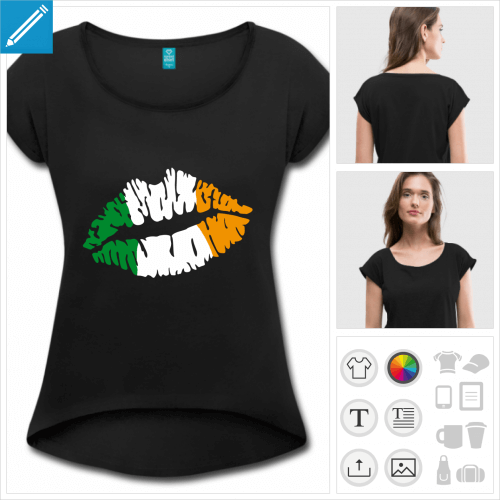 t-shirt Irlande à personnaliser en ligne