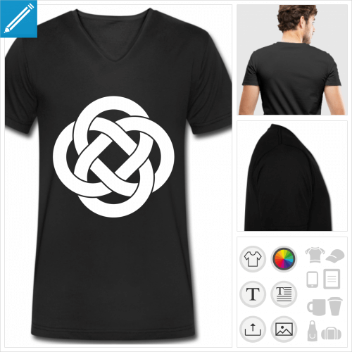 t-shirt pour homme symbole celte  personnaliser