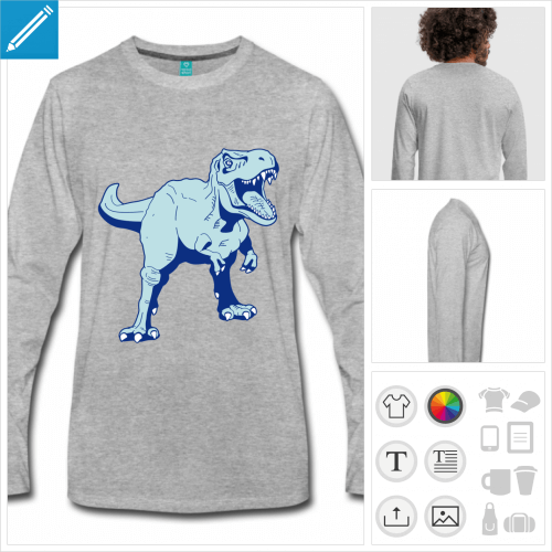 t-shirt dinosaure  personnaliser, impression unique