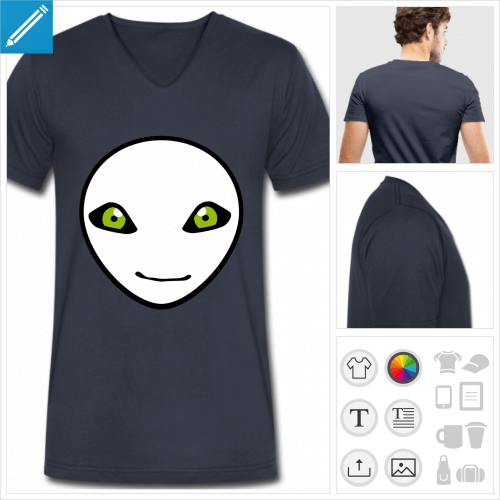 t-shirt extraterrestre  personnaliser, impression unique