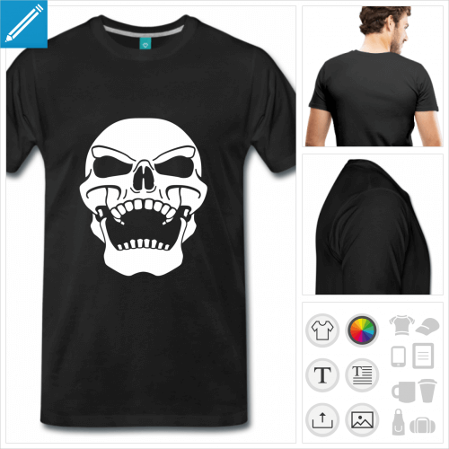 t-shirt drapeau pirate  personnaliser et imprimer en ligne