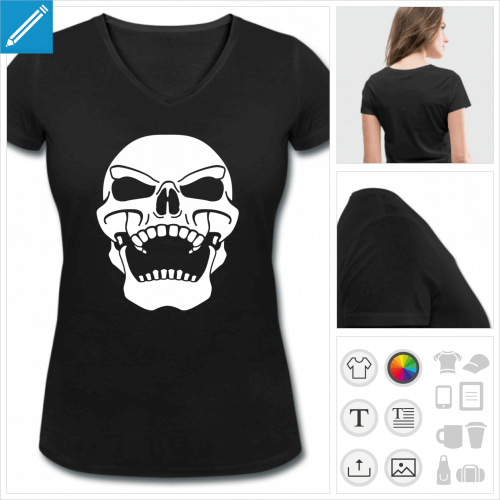 t-shirt simple pirate personnalisable