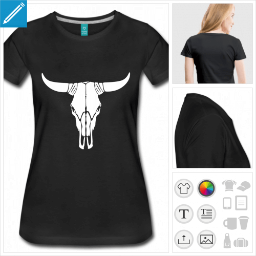 t-shirt manches courtes texas  imprimer en ligne