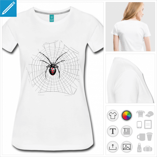 t-shirt simple araigne  crer en ligne