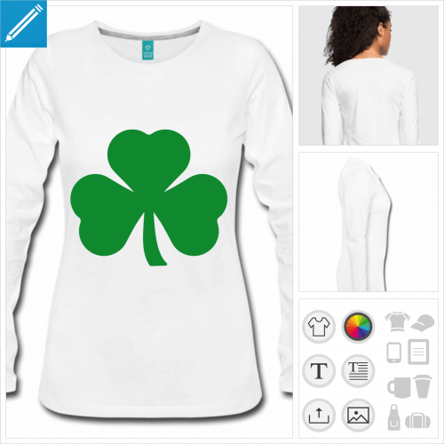 t-shirt trfle irlandais  crer en ligne