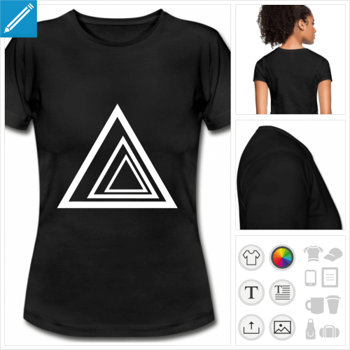 t-shirt triangle personnalisable
