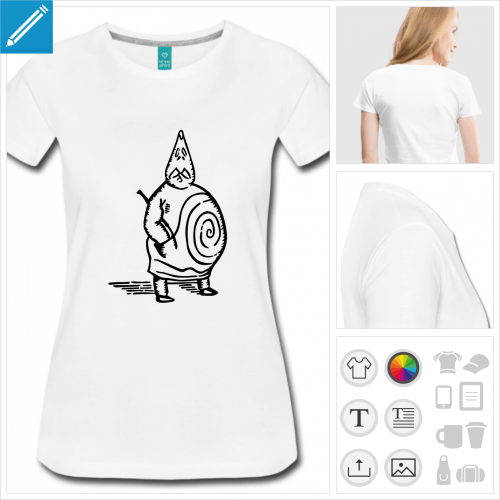 t-shirt femme ubu  personnaliser, impression unique