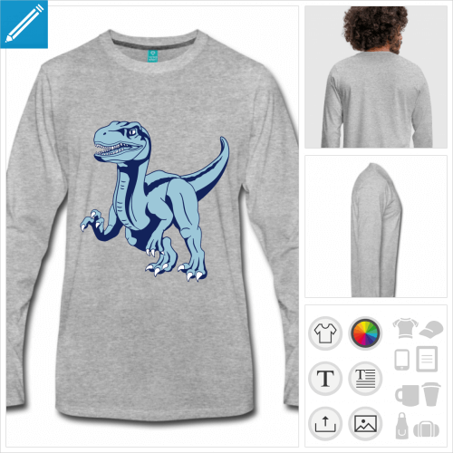 t-shirt vlociraptor  personnaliser