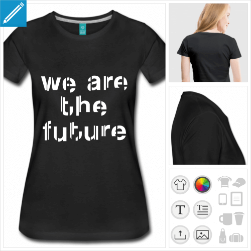 t-shirt basique future personnalisable