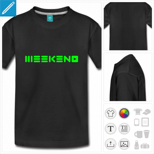 t-shirt basique week-end  crer soi-mme