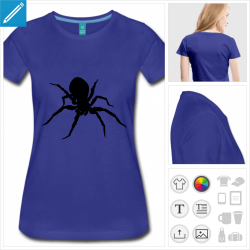 tee-shirt araigne  personnaliser et imprimer en ligne