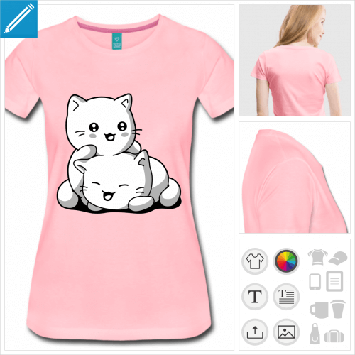 t-shirt chaton personnalisable