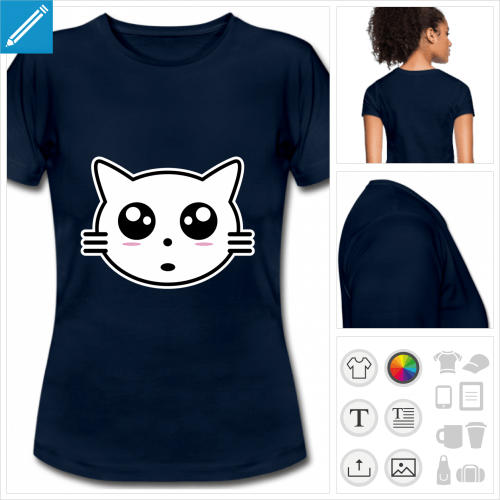 t-shirt chaton  personnaliser