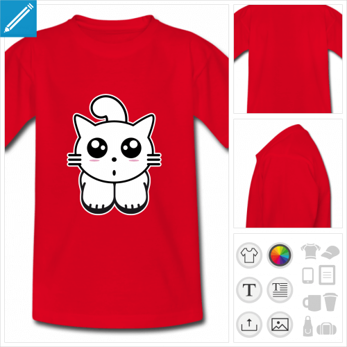 t-shirt enfant kawaii  imprimer en ligne