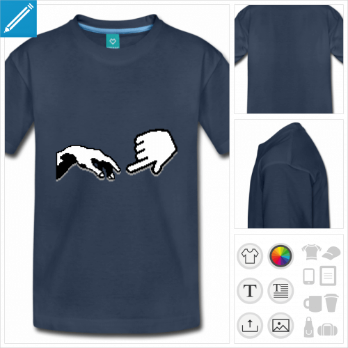 t-shirt basique pixel art  imprimer en ligne