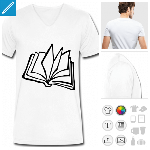 t-shirt simple livre  crer soi-mme