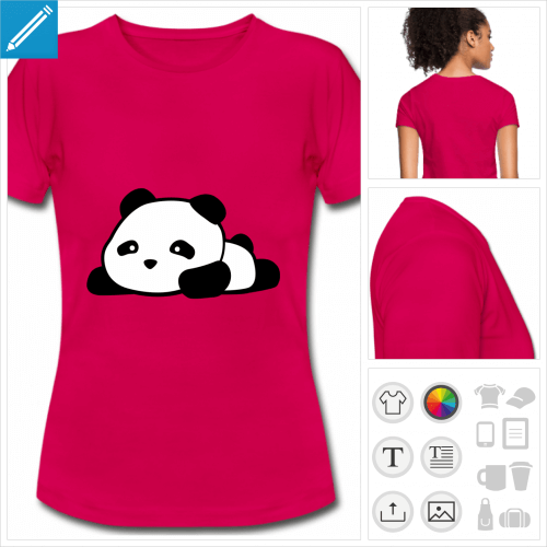 t-shirt femme panda kawaii  crer en ligne