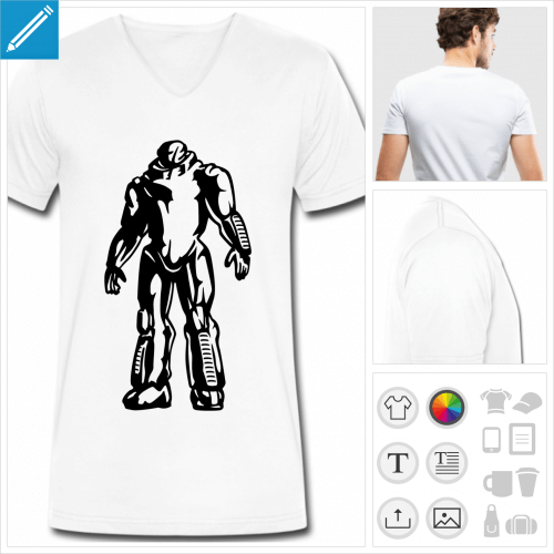 t-shirt robot  crer soi-mme