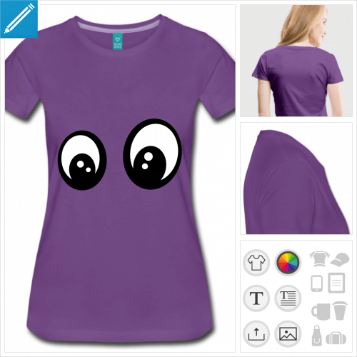 t-shirt smiley  personnaliser et imprimer en ligne