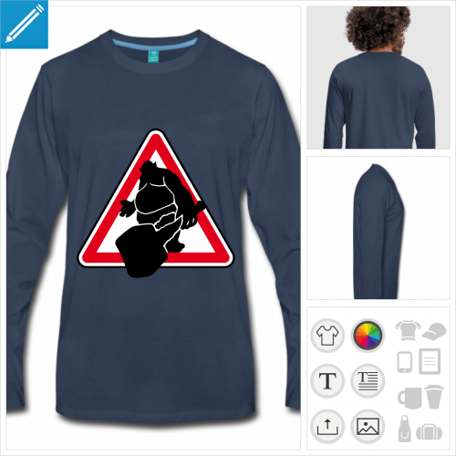 tee-shirt attention troll  crer en ligne