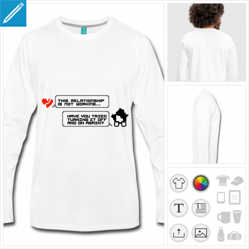 t-shirt homme it crowd  crer en ligne