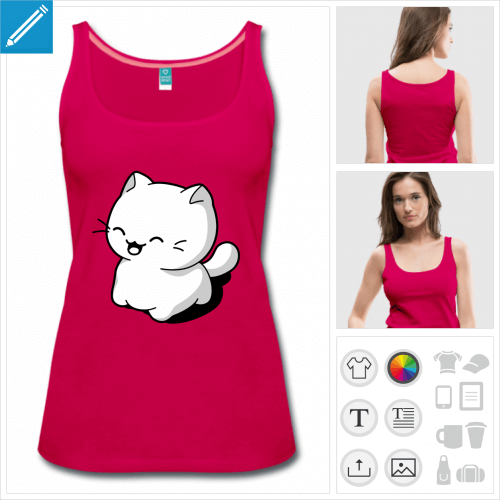 top femme kawaii à imprimer en ligne