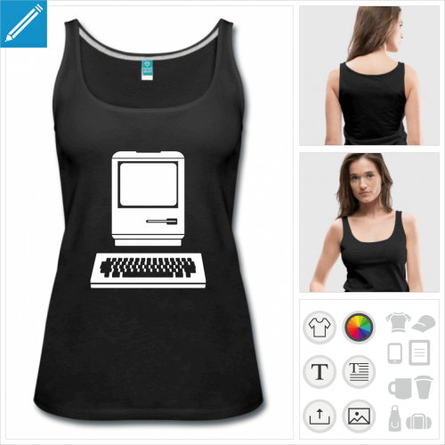 t-shirt femme informatique  personnaliser
